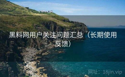 黑料网用户关注问题汇总（长期使用反馈）