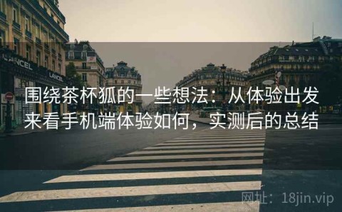 围绕茶杯狐的一些想法：从体验出发来看手机端体验如何，实测后的总结