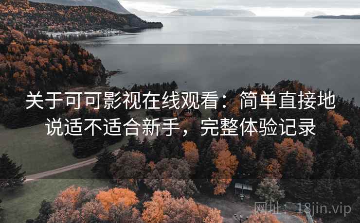 关于可可影视在线观看：简单直接地说适不适合新手，完整体验记录